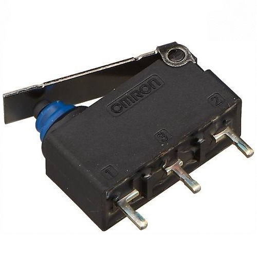 Micro switch impermeable. Palanca recta. D2HW-A201D