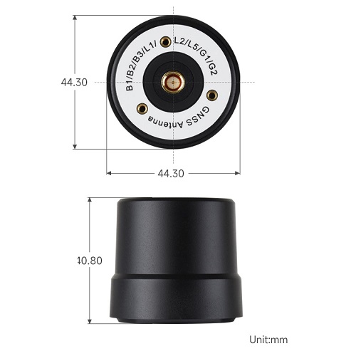 Antena de posicionamiento activo de hélice cuadrifilar multi-GNSS GNSS L1+L2+L5. Q39