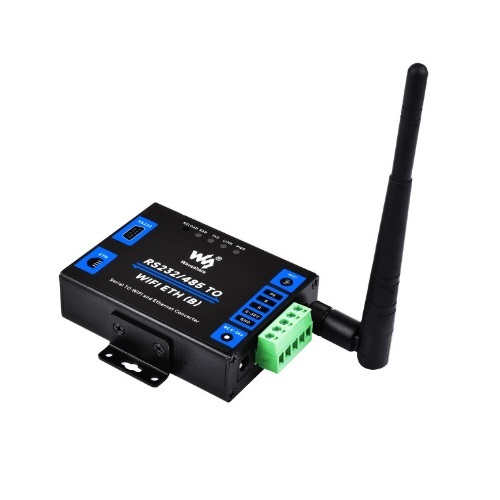 Servidor serie de grado industrial RS232/485 a WiFi y Ethernet
