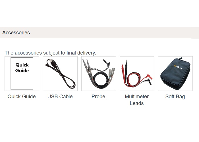 Analizador de espectros multifuncional portátil HSA2310. Owon