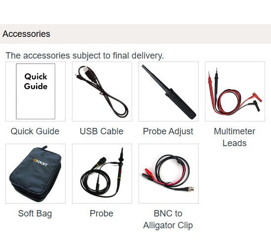 Osciloscopio 3 en 1 OWON HDS272S de 70MHz