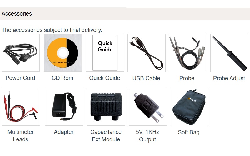 Osciloscopio OWON 20MHz HDS1021M
