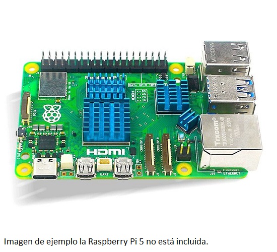 Kit de 5 disipadores azules de Aluminio para Raspberry Pi 5