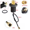 Cable RF IPX a SMA hembra. A prueba de agua. RF1.13 de 15cm