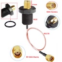 Cable RF RPSMA macho a SMA hembra. A prueba de agua. RG178 de 15cm