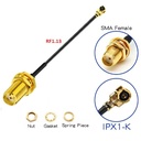 Cable RF IPX a SMA hembra. RF1.13 de 15cm