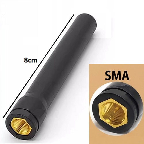 Antena WiFi doble banda 2.4G/5G. 5dBi. 8cm. SMA