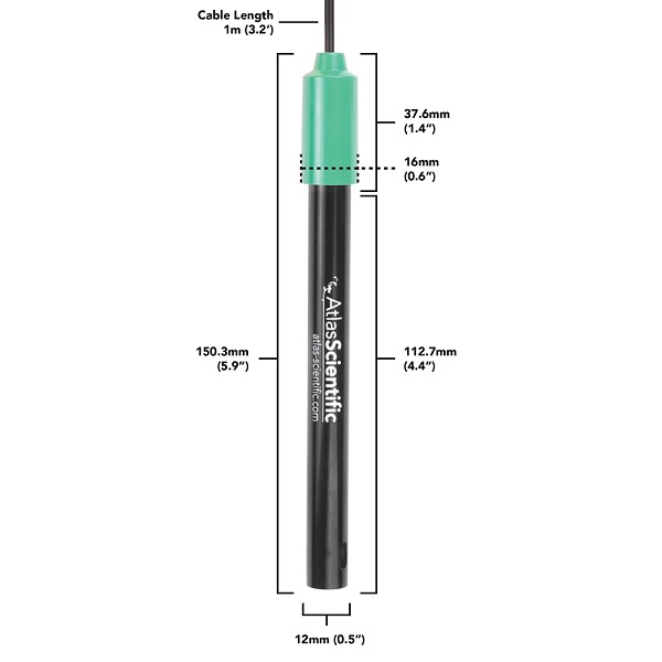 Sensor de Conductividad Eléctrica (EC). Atlas Scientific