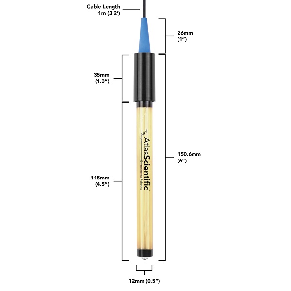 Sensor de Potencial Redox (ORP). Grado Lab. Atlas Scientific