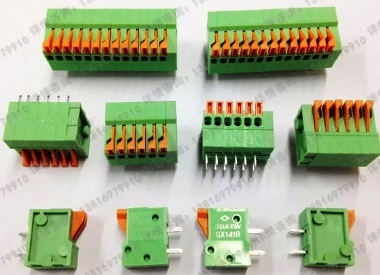 Bornera recta con resorte 2P.
