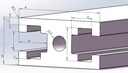 Perfil de aluminio GB2040W para CNC