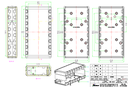 Caja plástica, instrumentación, 140x68.5x28mm