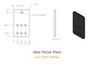 Placa soporte para polea