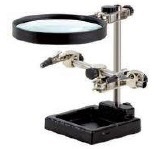 Tercera Mano con lupa, aumento de 3