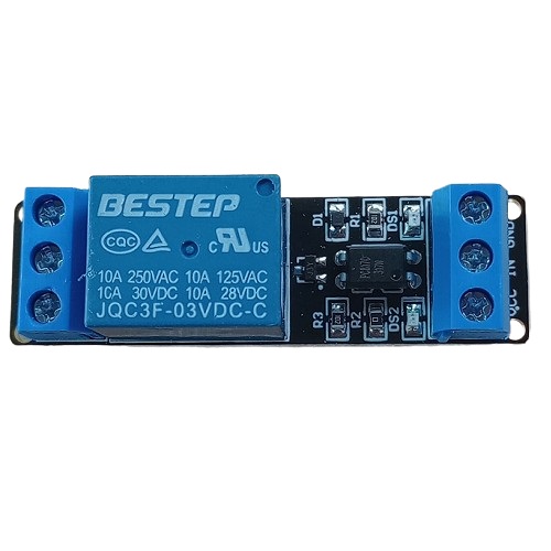 Tarjeta con 1 relevo Optoacoplada 3V