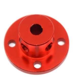 Acople de aluminio para motor con brida, diámetro interno 5 externo 28