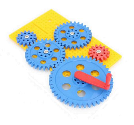 Mecanismo didáctico de piñones 