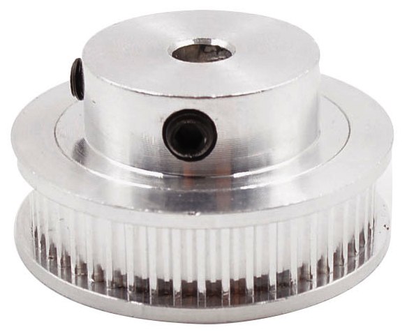 Polea 2GT de sincronismo. 48 dientes, eje 5mm