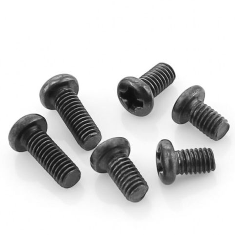 Tornillo de estrella metálico negro M3, 10mm (unidad)