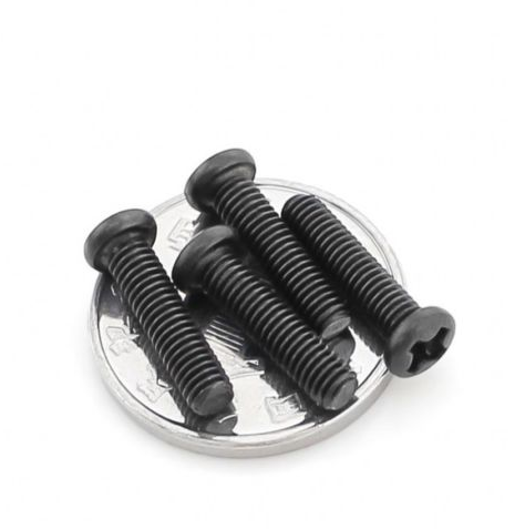 Tornillo de estrella metálico negro M3, 16mm (unidad)