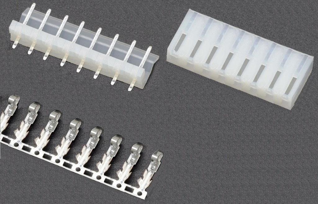 Conector Molex 8 Pines 3.96mm - M/H