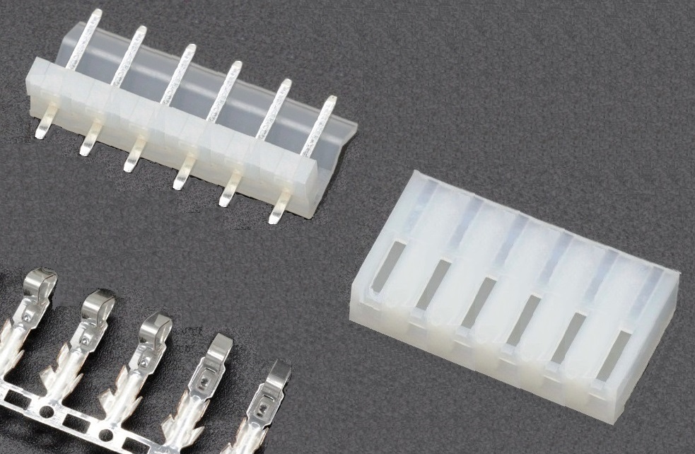 Conector Molex 6 Pines 3.96mm - M/H