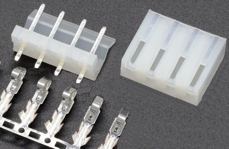 Conector Molex 4 Pines 3.96mm - M/H