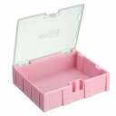 Caja para componentes SMD, para ensamblar rosada