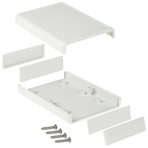 Caja Plástica Gris 7.5x11x2.5cm