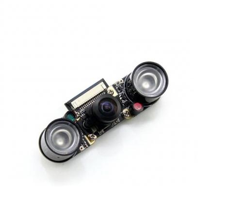 [WS-10703] Cámara Rpi (H) Lente ojo de pez + visión nocturna