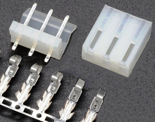 Conector Molex 3 Pines 3.96mm - M/H