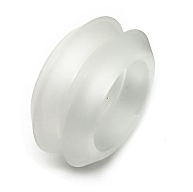 Rueda en doble V sin rodamiento interno-Transparente