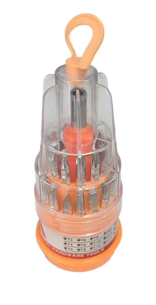 Juego de destornilladores con 31 puntas