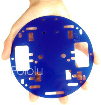 Chasis para robot  Pololu RRC01A azul solido