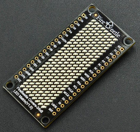 Matriz LED 24x8 (Verde) para FireBeetle