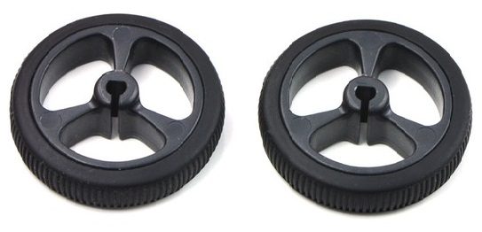Rueda Pololu 32x7mm Negra por Par