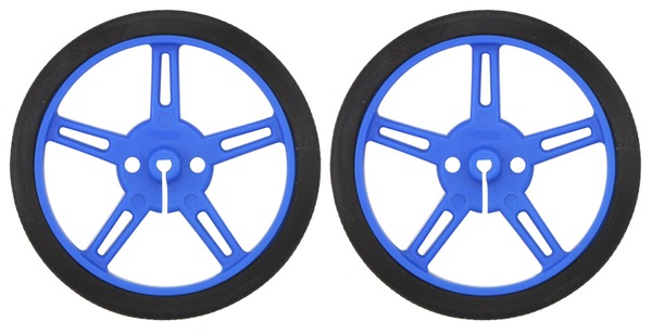 Rueda Pololu 60x8mm Azul por Par
