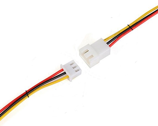 Conector aéreo 3 líneas macho y hembra, con cable de 20cm cada conector