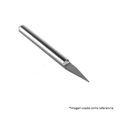 Punta en V para grabado en CNC 0.1mm, 20°