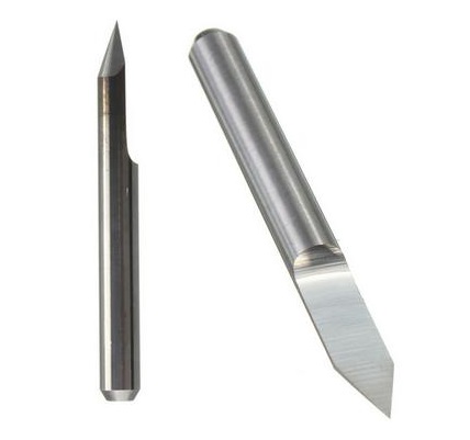 Punta en V para grabado en CNC 0.1mm, 60°