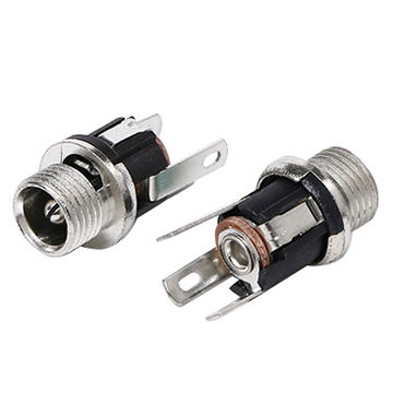 Jack DC metálico para chasis 2.5mm