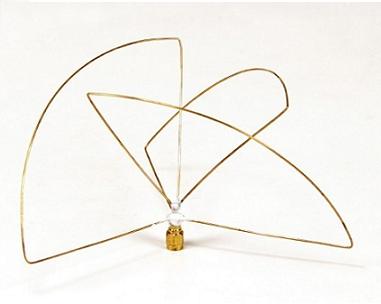 Antena circular polarizada 900MHz