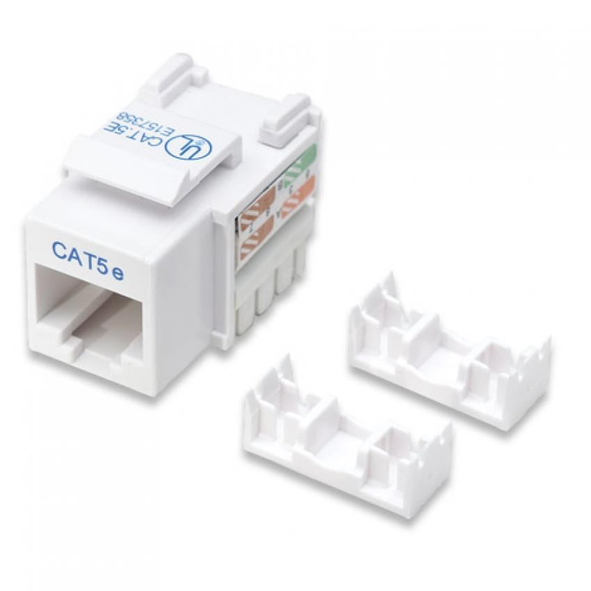 Jack modular CAT5 para Ethernet Blanco