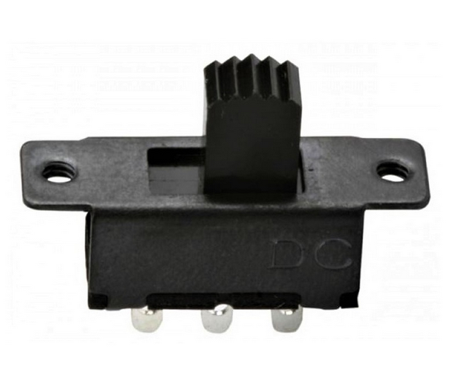 Suiche deslizante 3 pines 2 posiciones con soporte