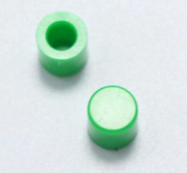 Tapa verde para suiche pulsador de 6mm