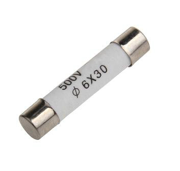 Fusible cerámica RO58 BS1362 fundido rápido 500mA 500V 6x30