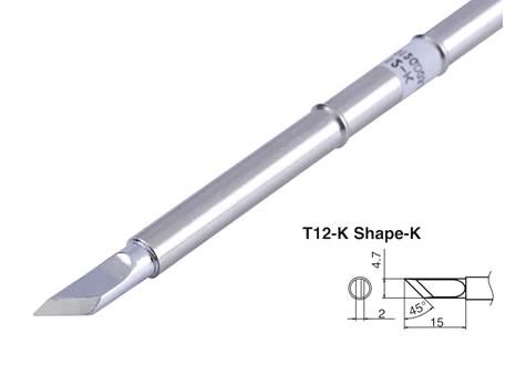 Punta para estación T12-A, compatible HAKKO FX951 T12-K