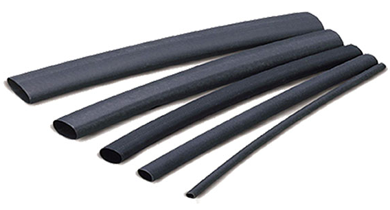 Termoencogible color negro de 1mm