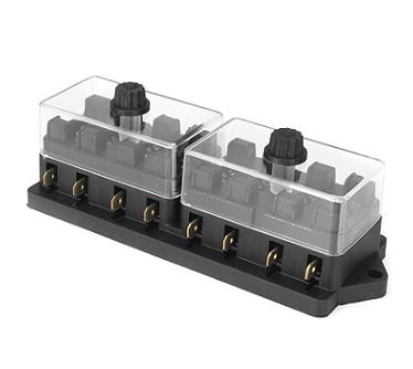 Caja para 8 fusibles vehiculares medianos