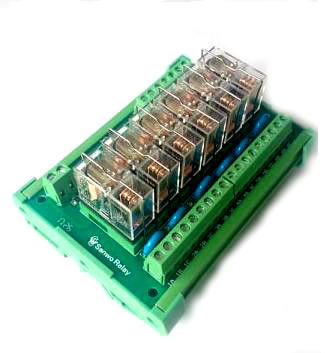 Tarjeta de salida para PLC con relé Omron de 12V 6 canales